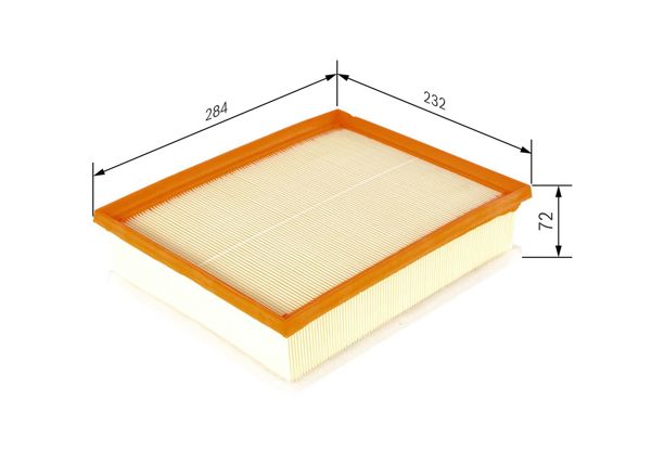 BOSCH F026400556 | Hava Filtresi 14-Toledo-Rapid-A1 1.6Tdi Süngerli
