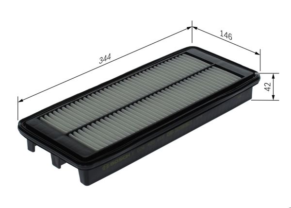 BOSCH F026400666 | Hava Filtresi-Fiat 124 Spider (348_) 1.4 (348)-Otto-103 KW / 140 Ps-(2016 -)