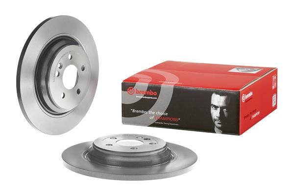 BREMBO 08.7607.11 | Fren Diski Arka UV Coated Mercedes-Benz | 2 Adet