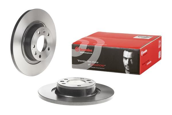 BREMBO 08.A456.11 | Fren Diski Arka UV Coated Peugeot | 2 Adet