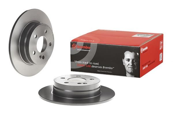 BREMBO 08.A737.11 | Fren Diski Arka Kaplamalı (Mercedes W204 C180-C200) | 2 Adet