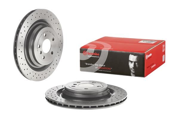 BREMBO 09.A961.21 | Fren Diski Arka UV Coated Mercedes-Benz | 2 Adet