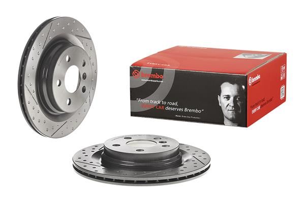 BREMBO 09.C743.21 | Fren Diski Arka UV Coated Mini | 2 Adet