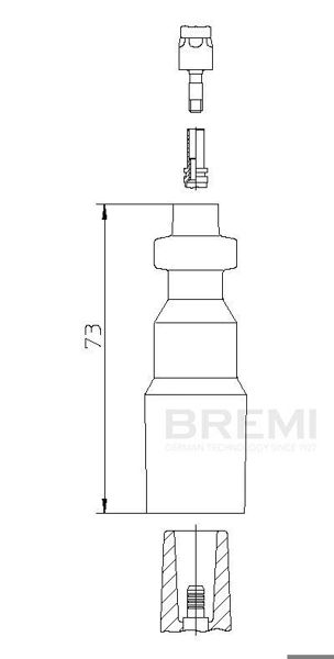 BREMI 13550 | Buji Başlığı 111 124 / 202