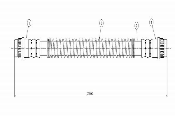 CAVO C800.431.A | Fren Hortumu Arka 92-Pt.106 | 2 Adet