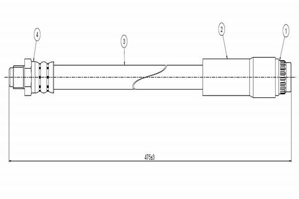 CAVO C800.506.A | Fren Hortumu On Laguna