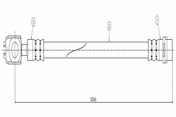 CAVO C800.542.B | Fren Hortumu On 94-01 Polo-Passat-A6 | 1 Adet