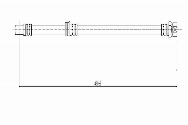CAVO C800.652.A | Fren Hortumu On Omega.B | 1 Adet