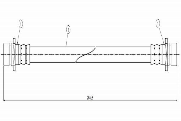 CAVO C800.687.A | Fren Hortumu Arka Cr-V 97-2.0 16V | 1 Adet