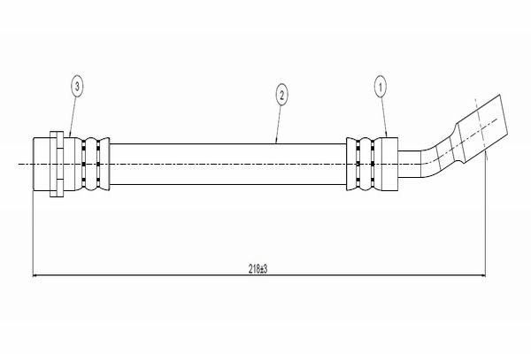 CAVO C800.752.A | Fren Hortumu Arka Astra G Zafira 98-Diskli Tip | 1 Adet