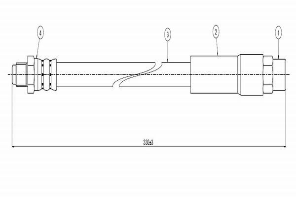 CAVO C800095B | Fren Hortumu Arka Sağ-Sol | 1 Adet