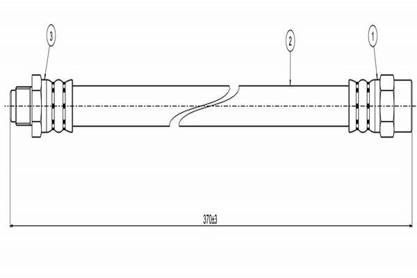 CAVO C800112A | Fren Hortumu Ön | 1 Adet