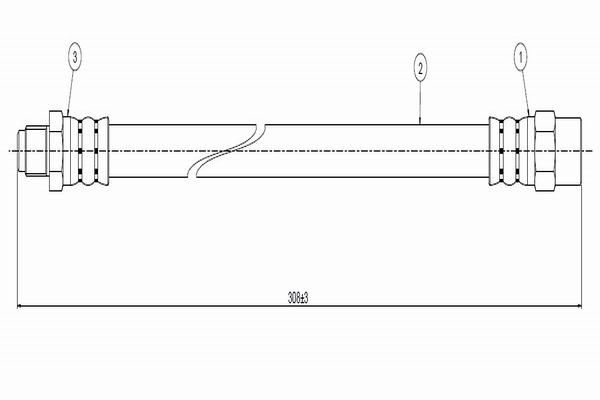 CAVO C800470A | Fren Hortumu Arka | 1 Adet