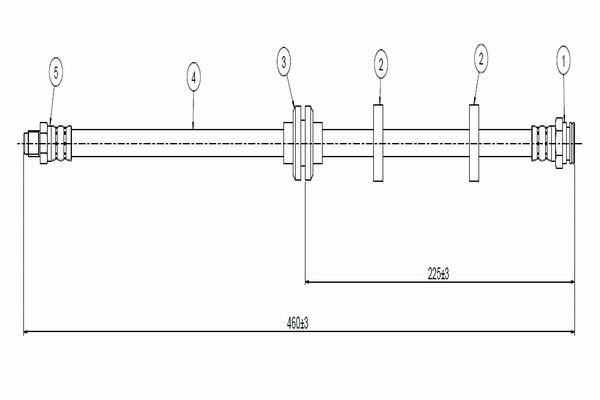 CAVO C800531B | Fren Hortumu Arka (Alfa Romeo 156 97 -) | 2 Adet