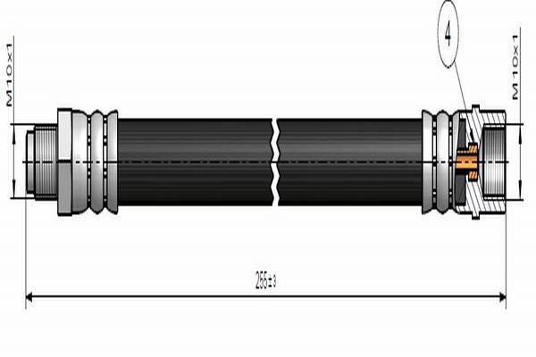 CAVO C900.676.A | Fren Hortumu Arka 02-05 Vaneo | 1 Adet