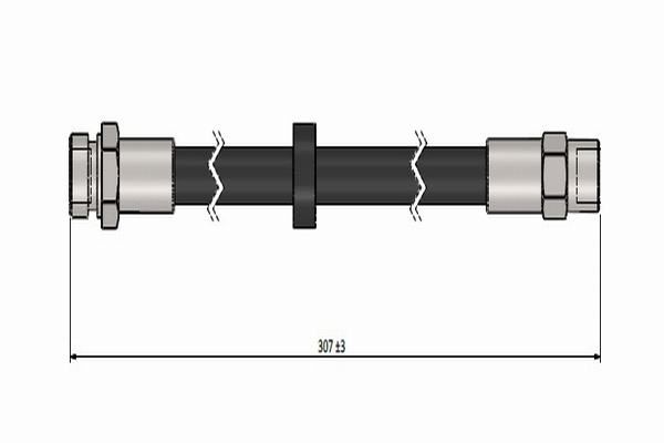 CAVO C900.889.A | Fren Hortumu On 83-91 Golf.II | 1 Adet