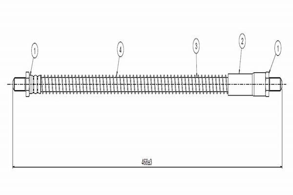 CAVO C900040A | Fren Hortumu On Discovery I Range Rover I | 2 Adet