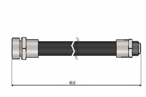 CAVO C900670A | Fren Hortumu Arka 482 mm | 1 Adet