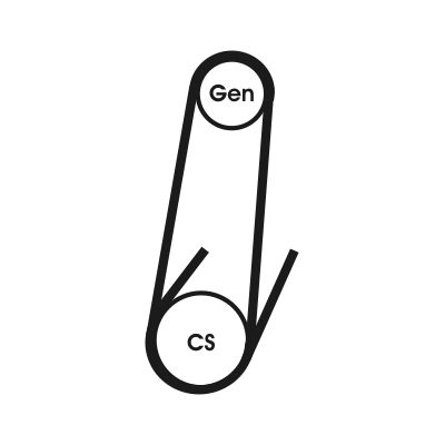 CONTINENTAL CTAM 4PK611ELAST | Kanallı Kayış Renault-Hyundai-Excel-Accent-Pony-Elantra-Rover (48334)