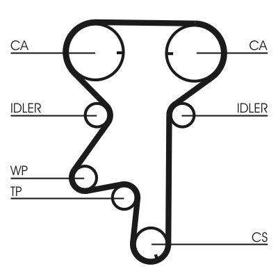 CONTINENTAL CTAM CT975WP2 | Triger Seti + Devirdaim (Opel: Astra G)