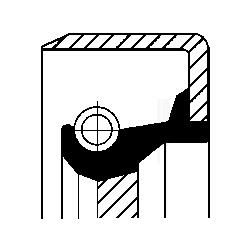 CORTECO 82011291 | (12011291B) Yağ Keçesi. Manuel Şanzıman B1rd 26.0X 37.0X 7.0 71Acm Alfa Romeo Gıulıa Gıulıa Gt Spıder