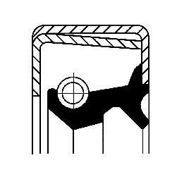 CORTECO 82012016 | Conta Halkası 35X52x9 Claas