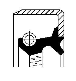 CORTECO 82012768 | Şanzıman Keçesi Daily (83 89) Ölçü: (30 X 47 X 8) / (12012768B)