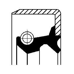 CORTECO 82016651 | Keçe Ön Aks Dıs (Toyota Corolla 1.3-1.6)