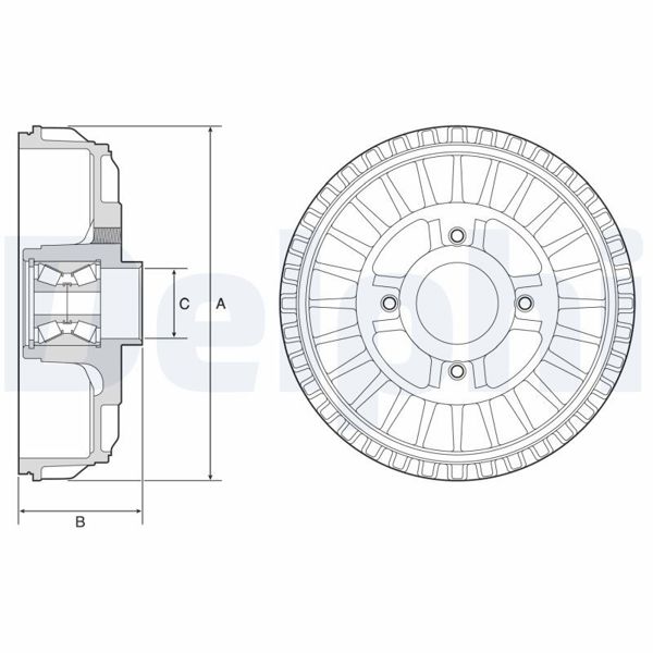 DELPHI BFR622 | Fren Kampanası Ve Rulman