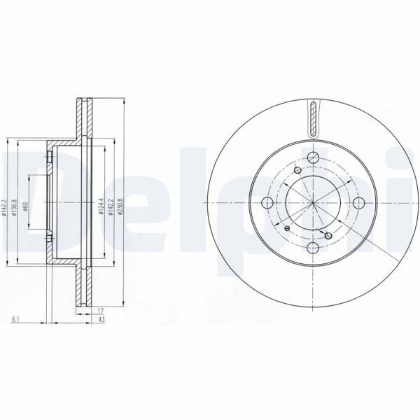 DELPHI BG3499 | Disk On 02-08 Alto 1.1 | 1 Adet