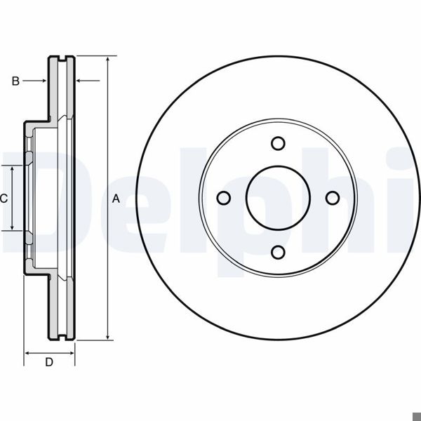 DELPHI BG4454 | Disk On 11-Micra 1.2 | 1 Adet