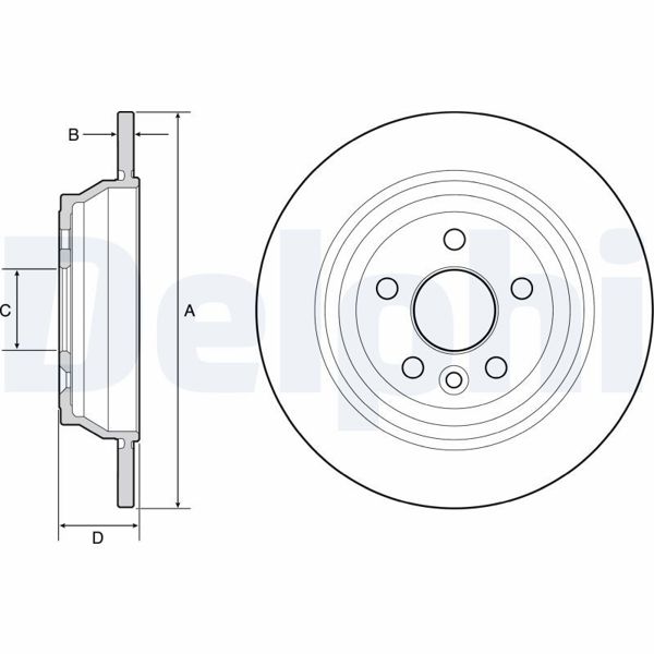 DELPHI BG4656C | Disk Arka 07-Freelander | 1 Adet