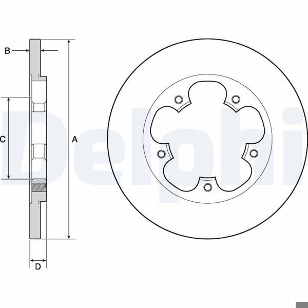 DELPHI BG4681C | Ford Transit 2018 Model Sonrası Arka  Fren Disk Takımı