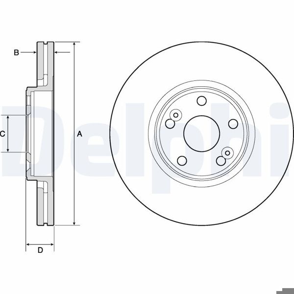 DELPHI BG4746C | Disk On 01-04 Scenic 1.9Mpi | 1 Adet