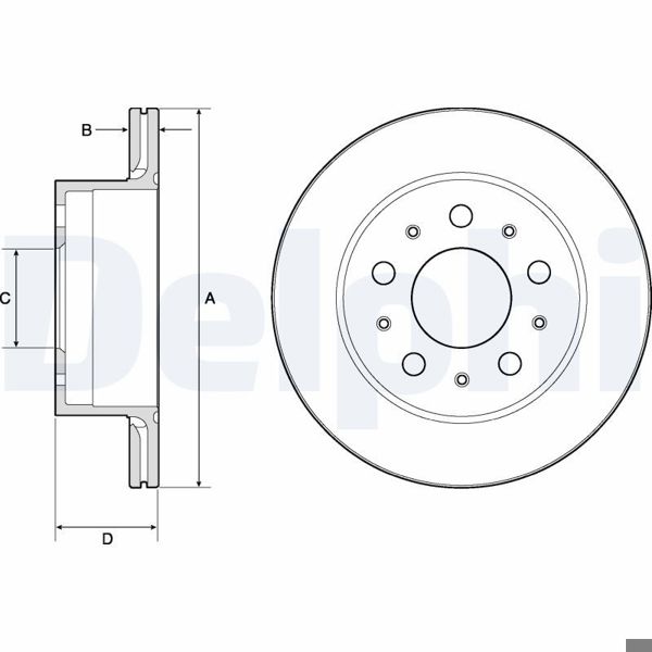 DELPHI BG4796C | Fren Diski Arka Hava Kanallı 300-5-Karbon Kaplamalı 5 Bijon (Fiat: Ducato 2.3 Mtd 2011-Fiat: Ducato 3.0 Mtd 2006-2014 Citroen: Jumper 2.0 Bluehdı 2015-2019 Peugeot: Boxer 2.0 Bluehdı 2015-2019)