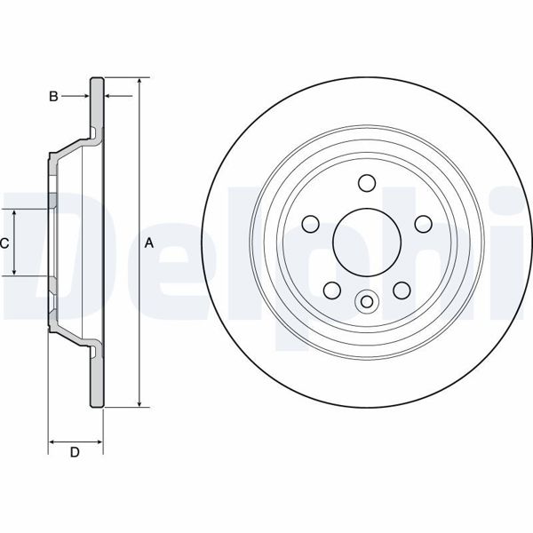 DELPHI BG4804C | Arka Dıskk Ayna Ford Galaxy 15-S-Max 15 -