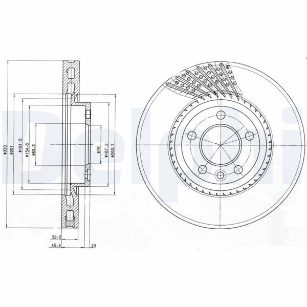 DELPHI BG9892 | Disk On (Ad) 03-T.Porter.T5 17Jant Kutu Fıyat Tek | 2 Adet