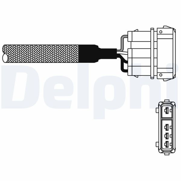 DELPHI ES1097612B1 | Oksijen Sensörü (VW: Caddy II 1.6 96-00 / Skoda: Felicia I II 1.3 94-01 /)