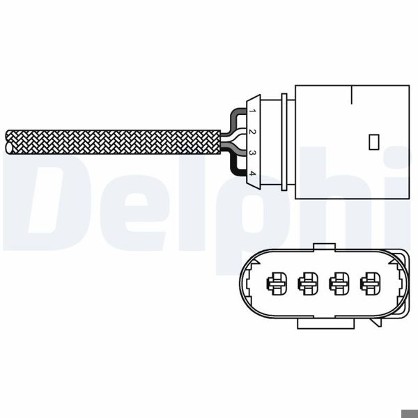 DELPHI ES20286-12B1 | Oksijen Sensörü (VW: Polo III)