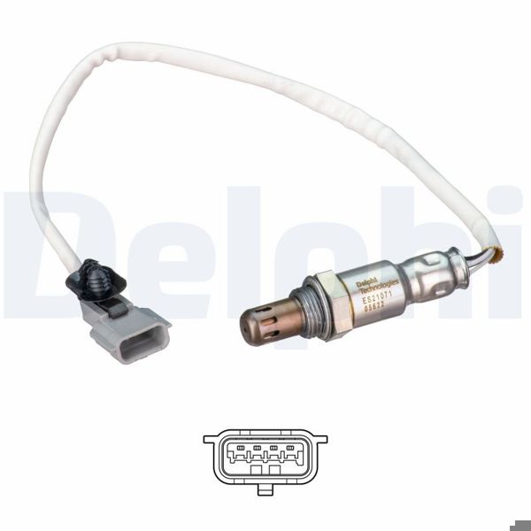 DELPHI ES21071-12B1 | Oksijen Sensörü Clio IV Megane IV Sandero II 1.3 H5h 0.90 H4b 1.2 H5f