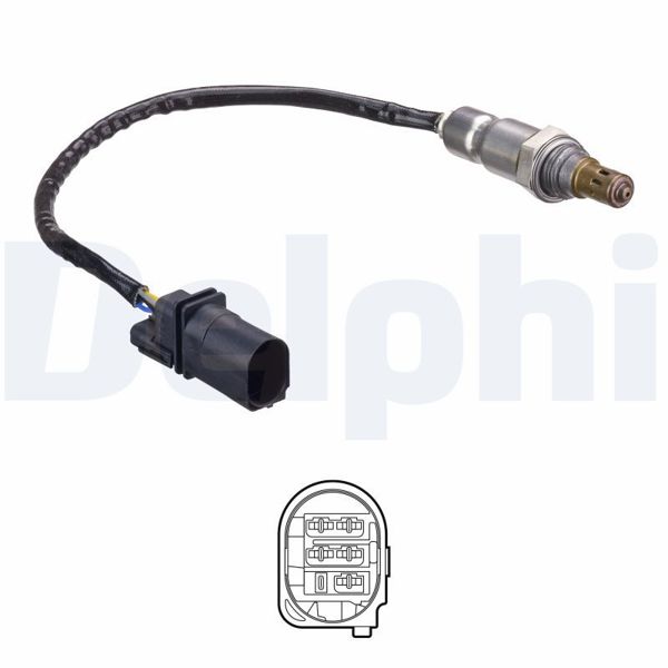 DELPHI ES21252-12B1 | Lambda Sensörü On 10-Polo-Fabia 1.2Tdi *Cfwa*