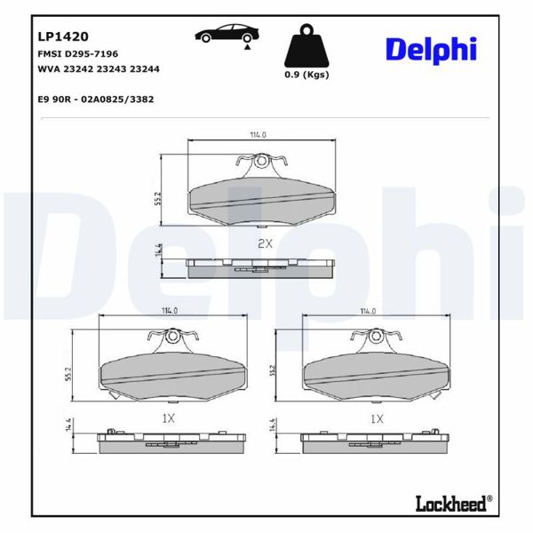 DELPHI LP1420 | Fren Balatası