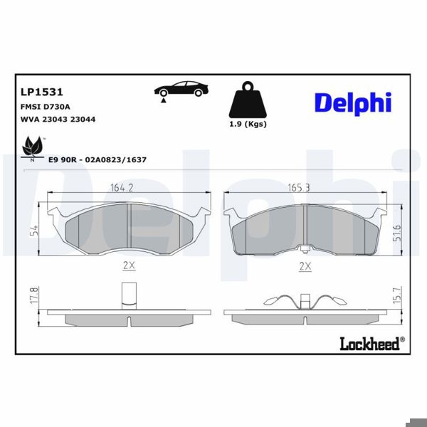 DELPHI LP1531 | Fren Balatası