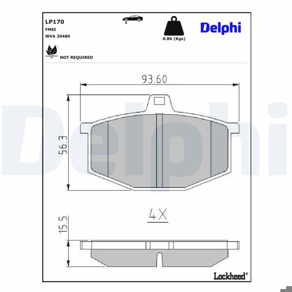 DELPHI LP170 | Fren Balatası