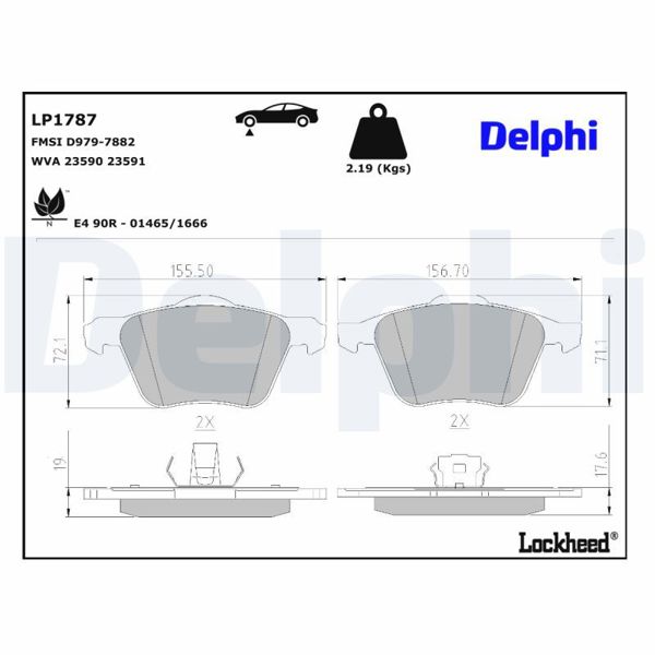 DELPHI LP1787 | Fren Balatası