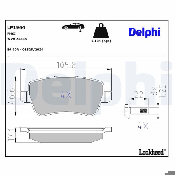 DELPHI LP1964 | Fren Balatası