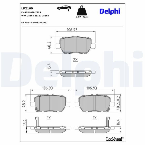 DELPHI LP2160 | Fren Balatası