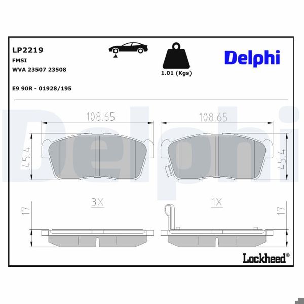 DELPHI LP2219 | Fren Balatası