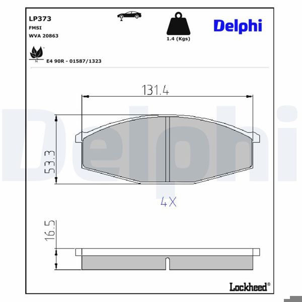 DELPHI LP373 | Fren Balatası