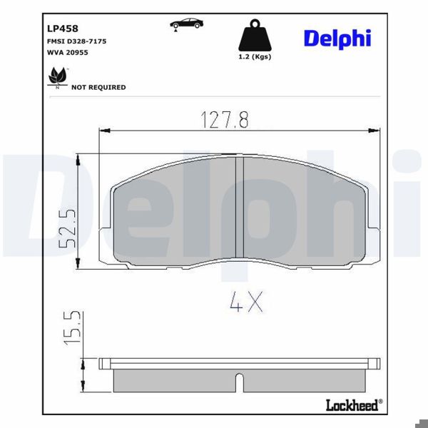 DELPHI LP458 | Fren Balatası